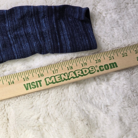 American Eagle Outfitters Seriously Soft Heathered Blue Striped Sleeve‎ Hoodie - Picture 11 of 14